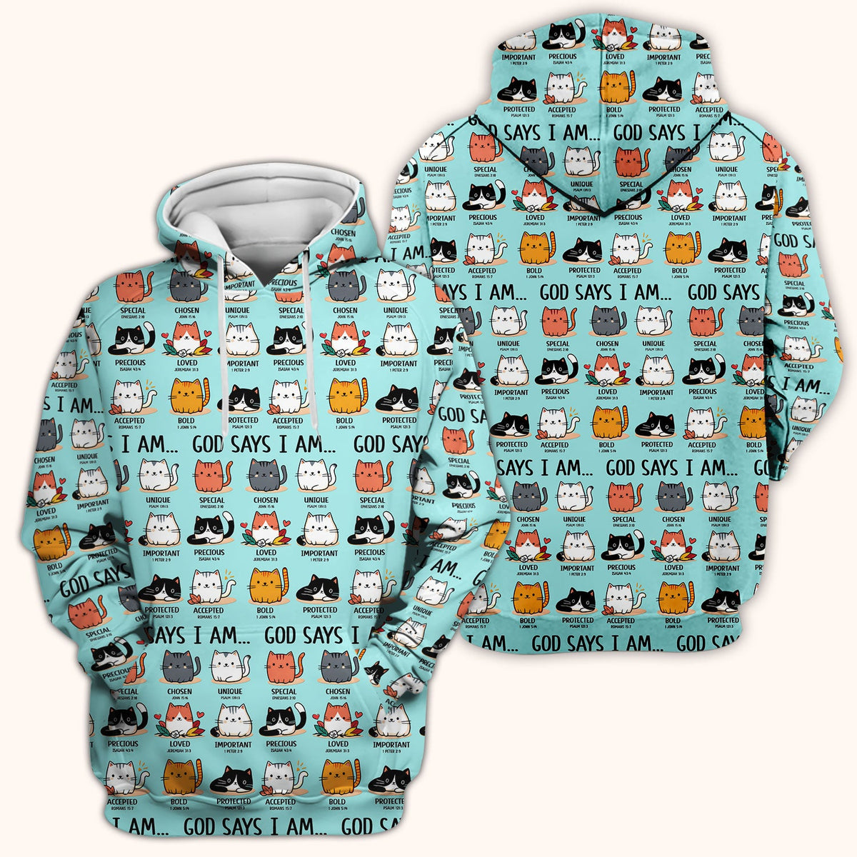 Cat God Says I Am Nurse Scrub Top