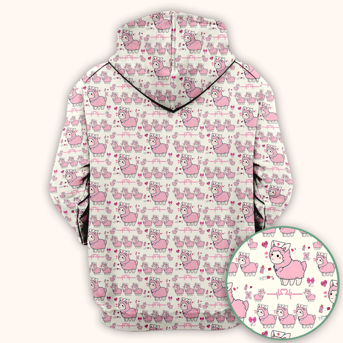 Llama Ain't Got Time For Your Drama Nurse Scrub Top