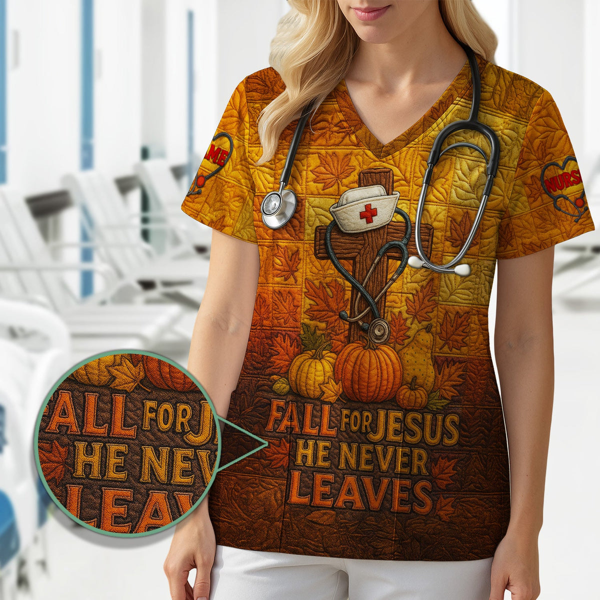 Personalized Fall Nurse Shirt