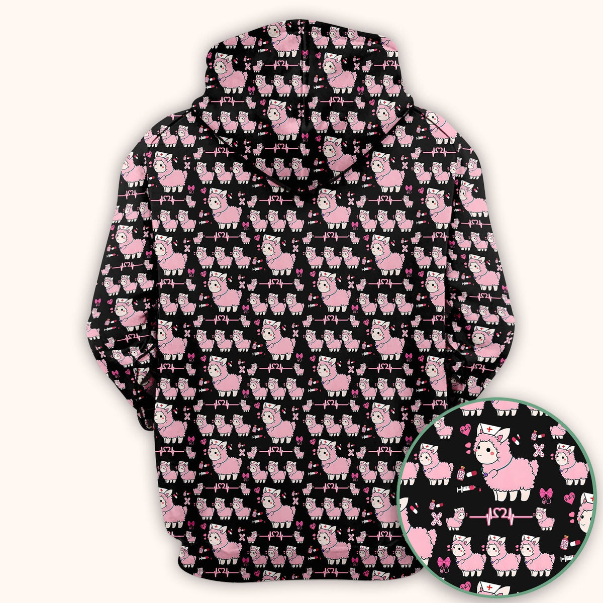 Llama Ain't Got Time For Your Drama Nurse Scrub Top