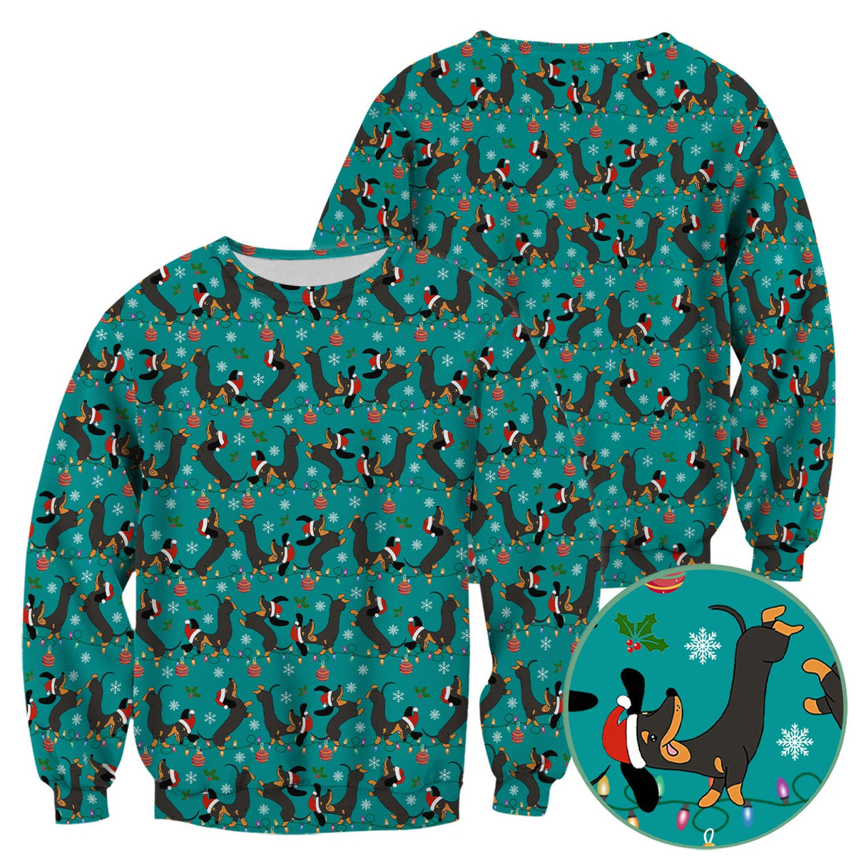 Adorable Dachshund Nurse Scrub Top - Christmas Gift