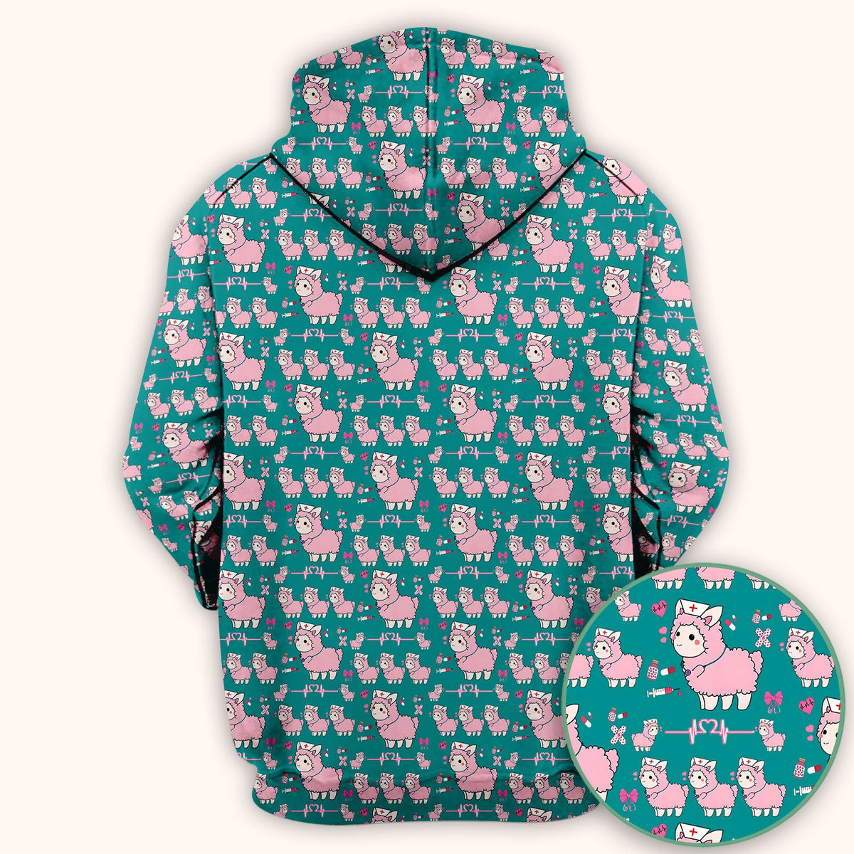 Llama Ain't Got Time For Your Drama Nurse Scrub Top