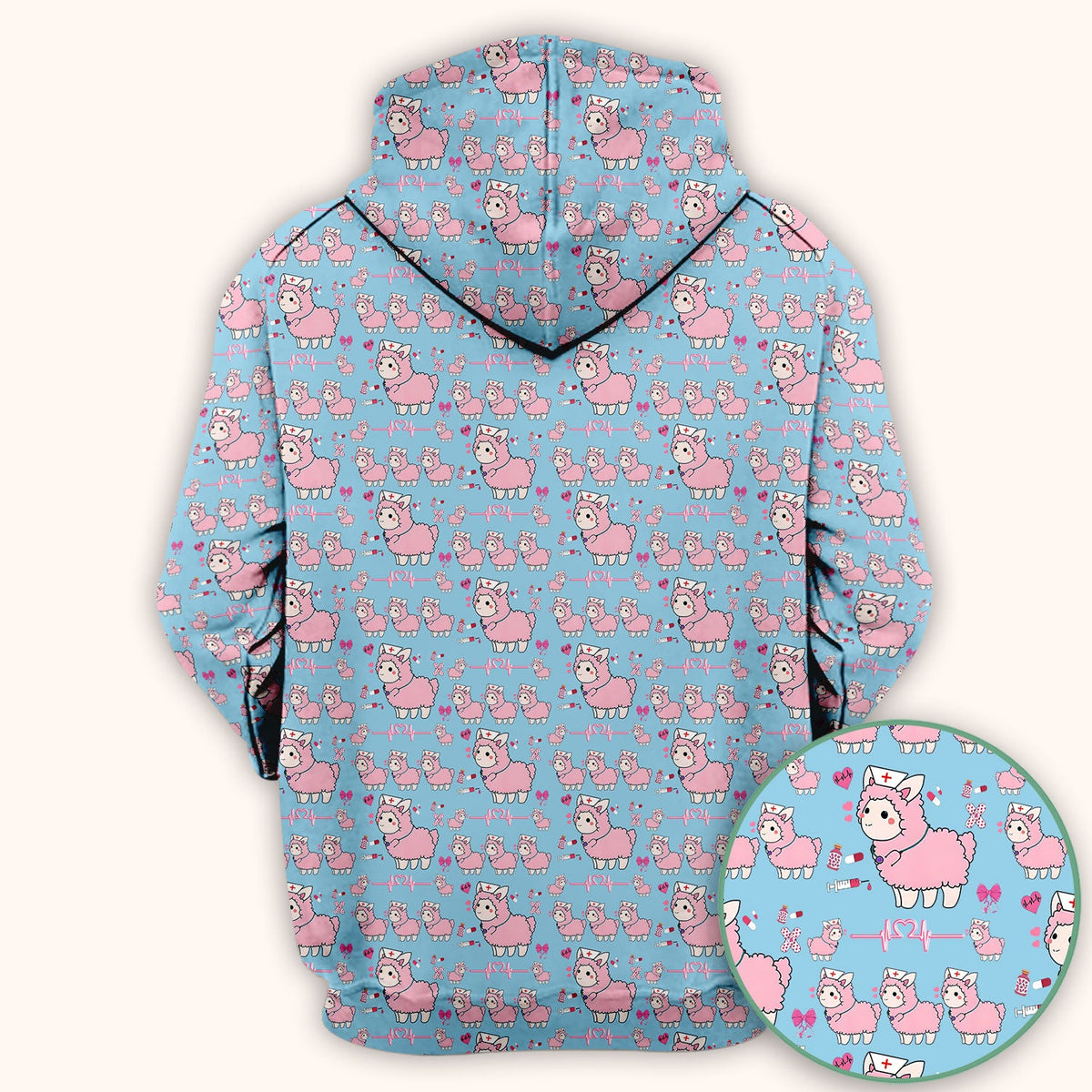 Llama Ain't Got Time For Your Drama Nurse Scrub Top
