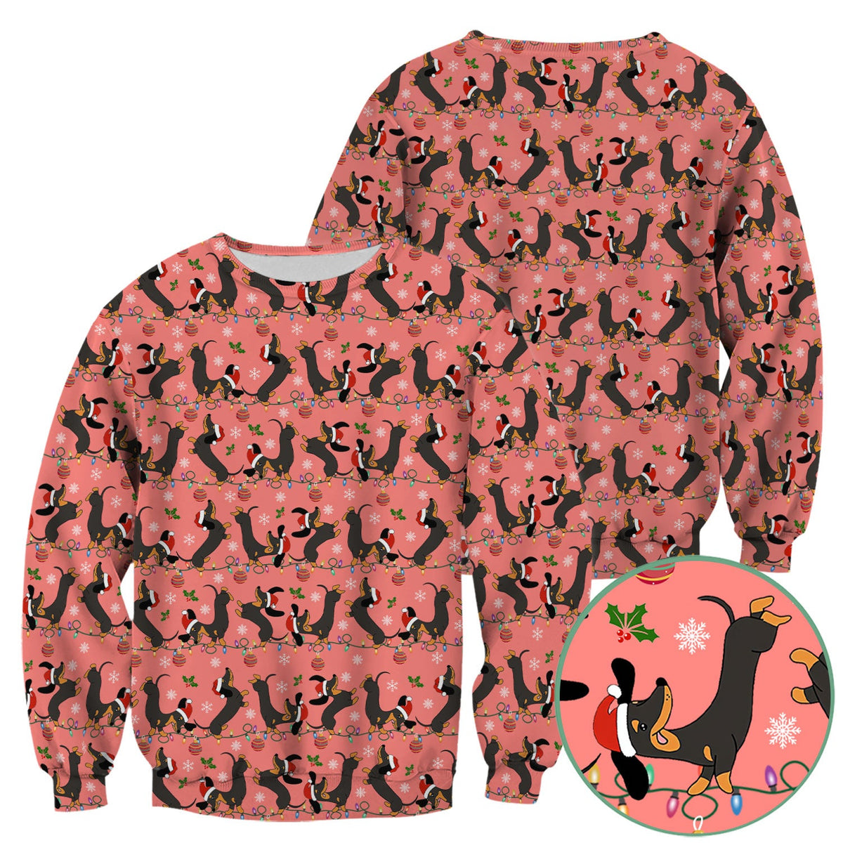 Adorable Dachshund Nurse Scrub Top - Christmas Gift