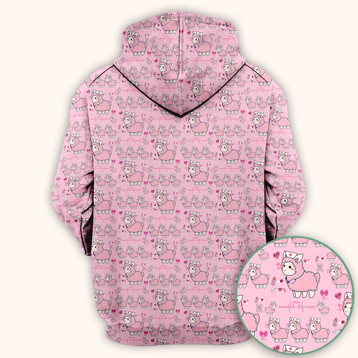 Llama Ain't Got Time For Your Drama Nurse Scrub Top