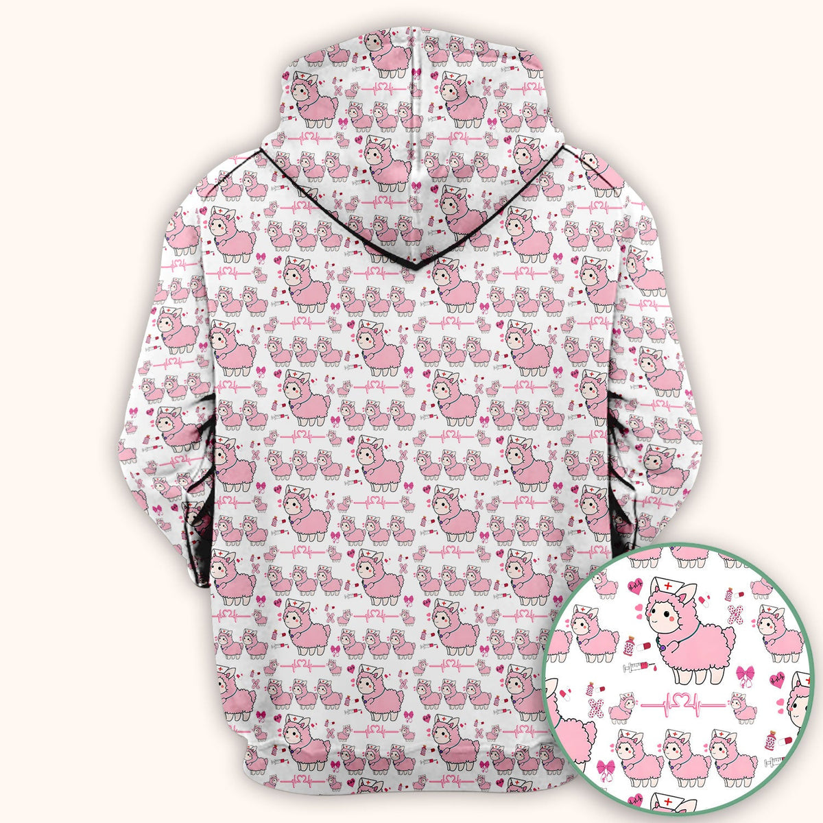 Llama Ain't Got Time For Your Drama Nurse Scrub Top
