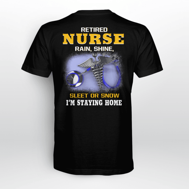 Personalized Retired Stethoscope Caduceus Nurse Shirt