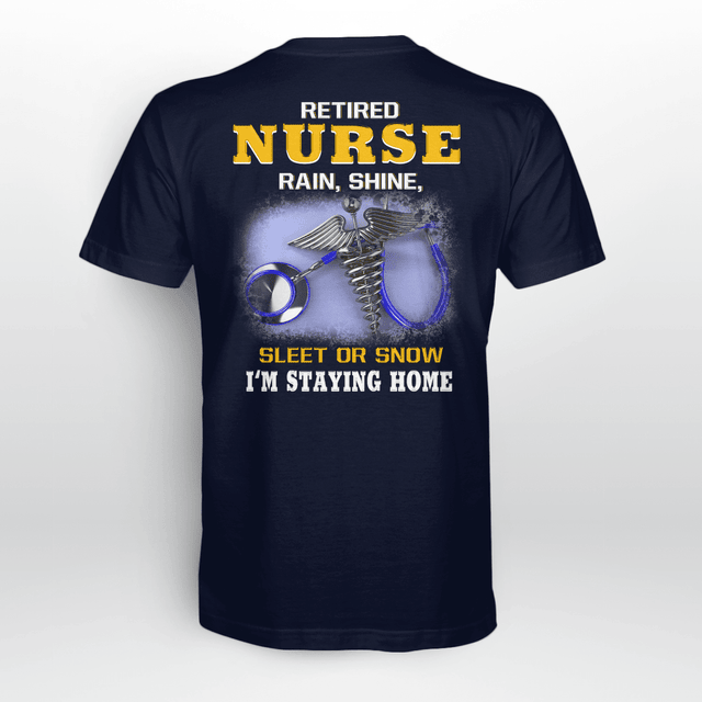 Personalized Retired Stethoscope Caduceus Nurse Shirt