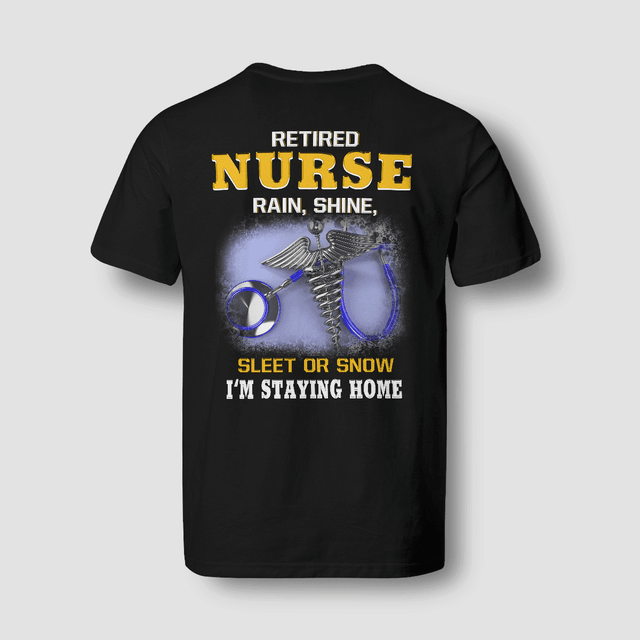 Personalized Retired Stethoscope Caduceus Nurse Shirt