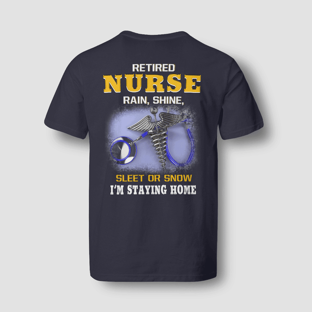 Personalized Retired Stethoscope Caduceus Nurse Shirt