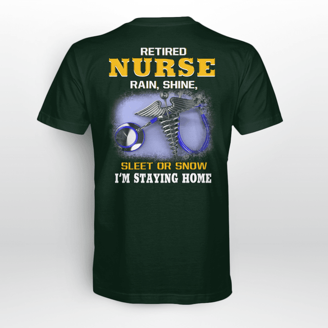Personalized Retired Stethoscope Caduceus Nurse Shirt
