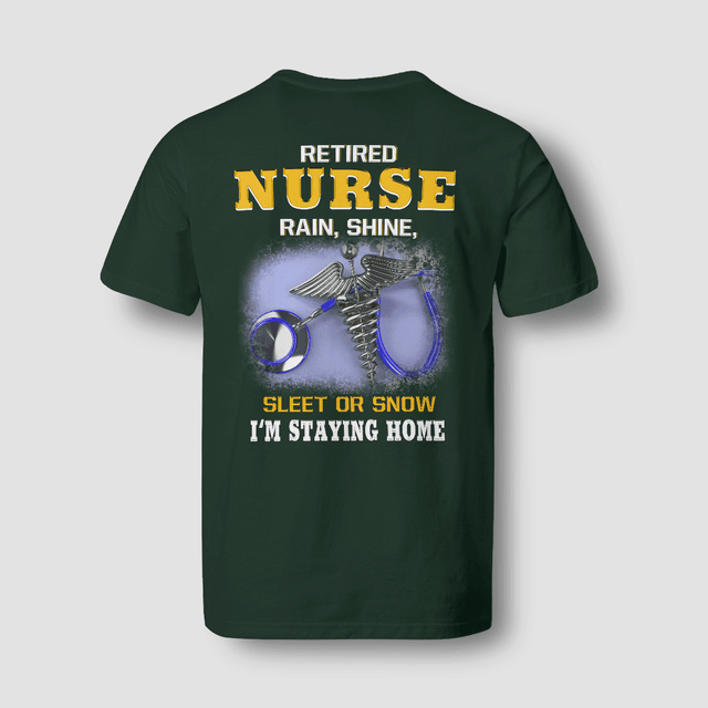 Personalized Retired Stethoscope Caduceus Nurse Shirt