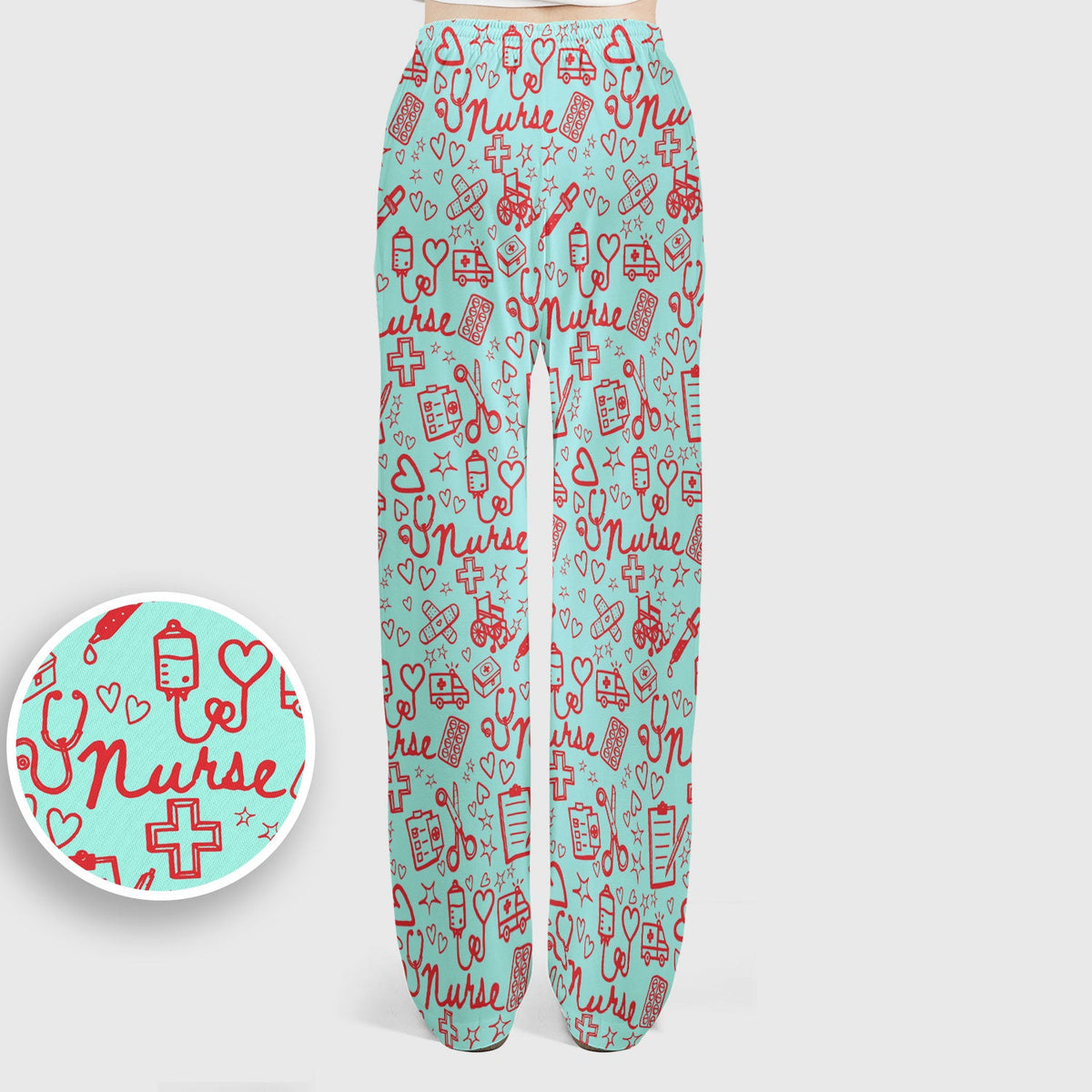 Heart Medical Nurse Scrub Set