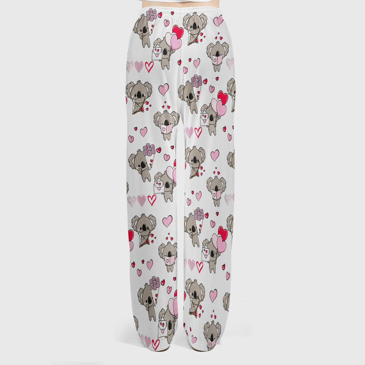 Valentine Koala Holding Flowers Nurse Scrub Set