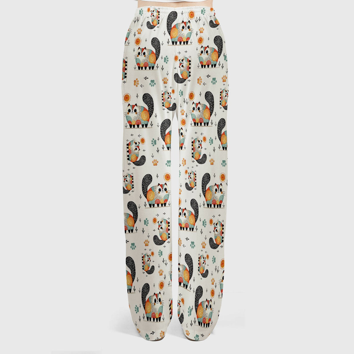 Cat Illustration Nurse Scrub Set