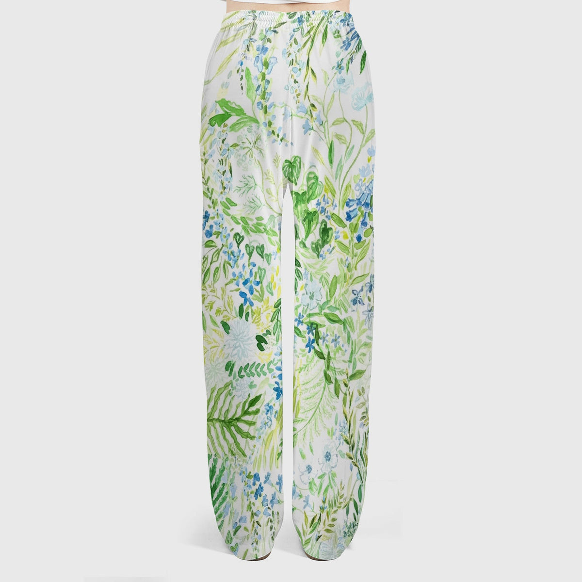 Green Botanical Floral Nurse Scrub Set