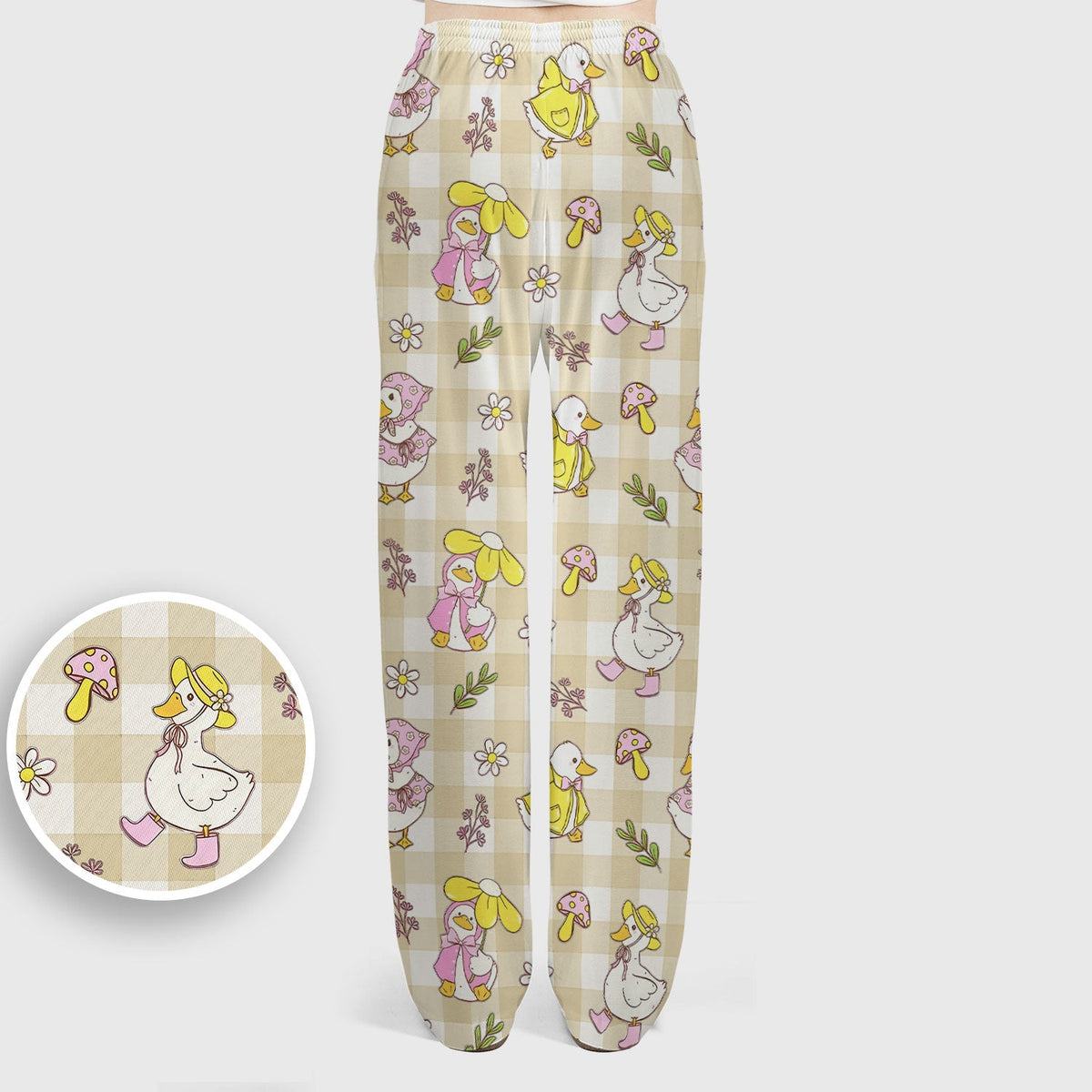 Duck Outfit Gingham Nurse Scrub Set