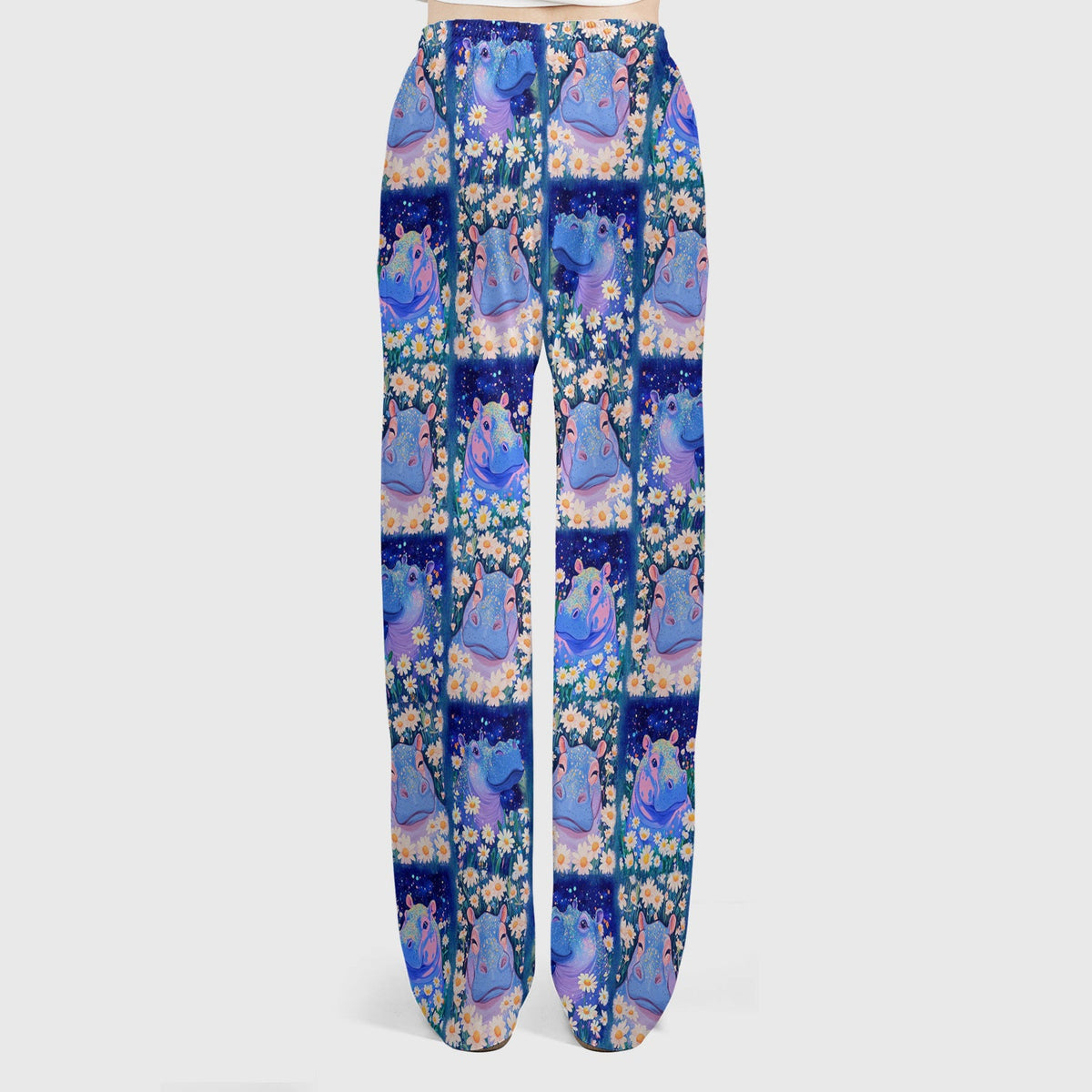Hippo Daisy Patchwork Nurse Scrub Set