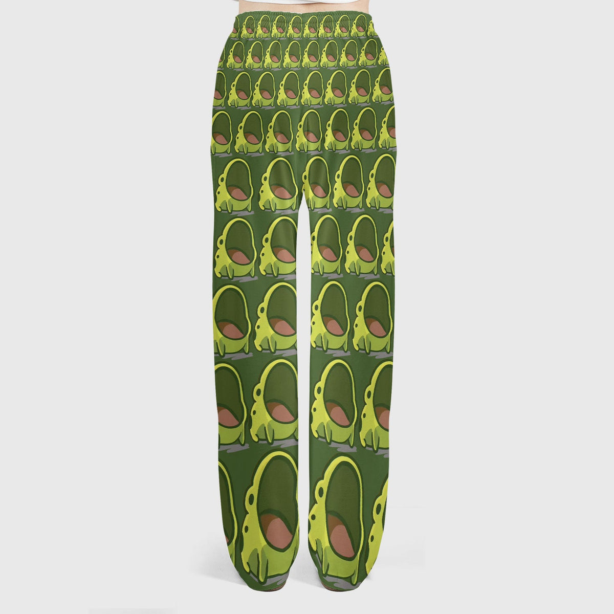 Green Frog Cartoon Nurse Scrub Set