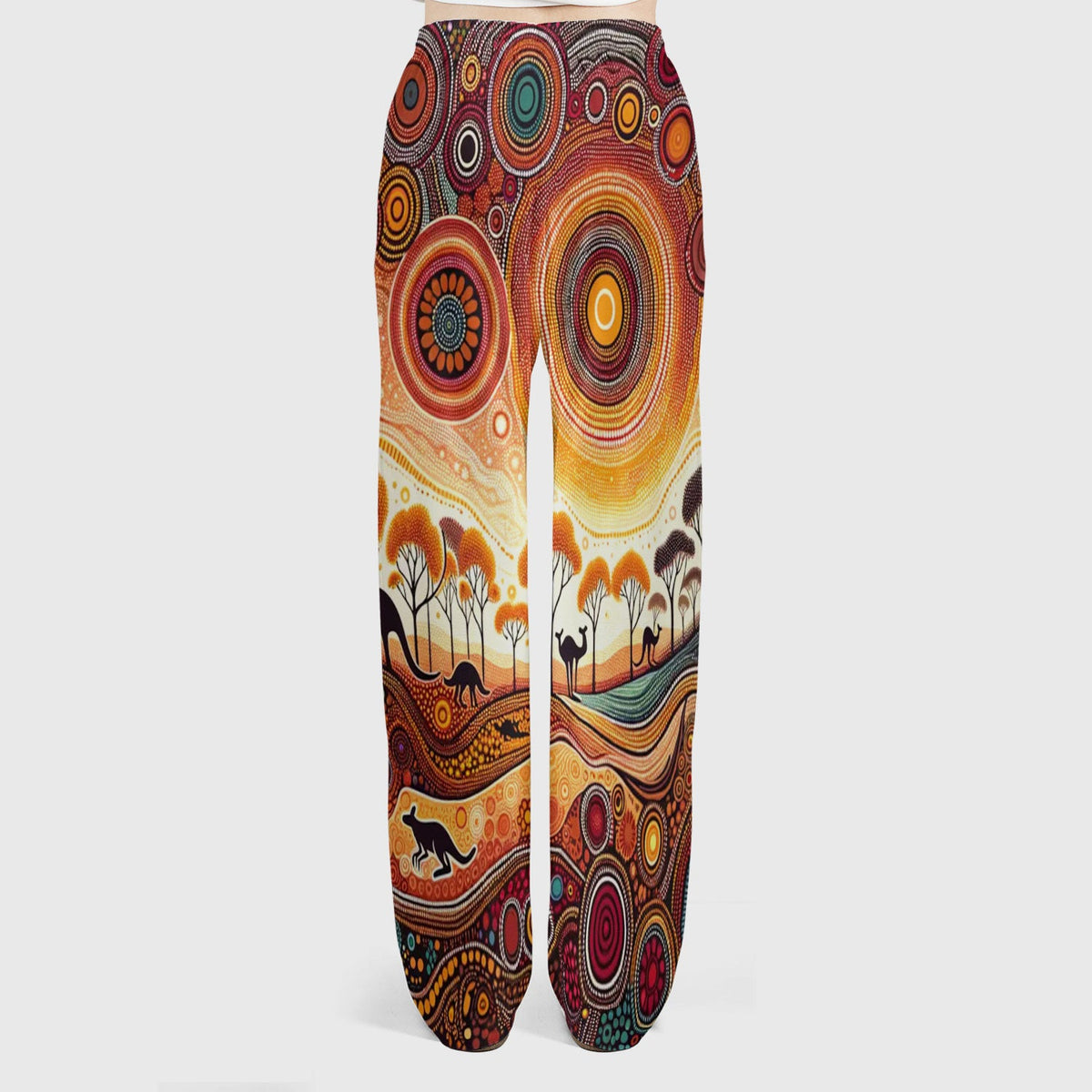 Aboriginal Kangaroo Art Nurse Scrub Set