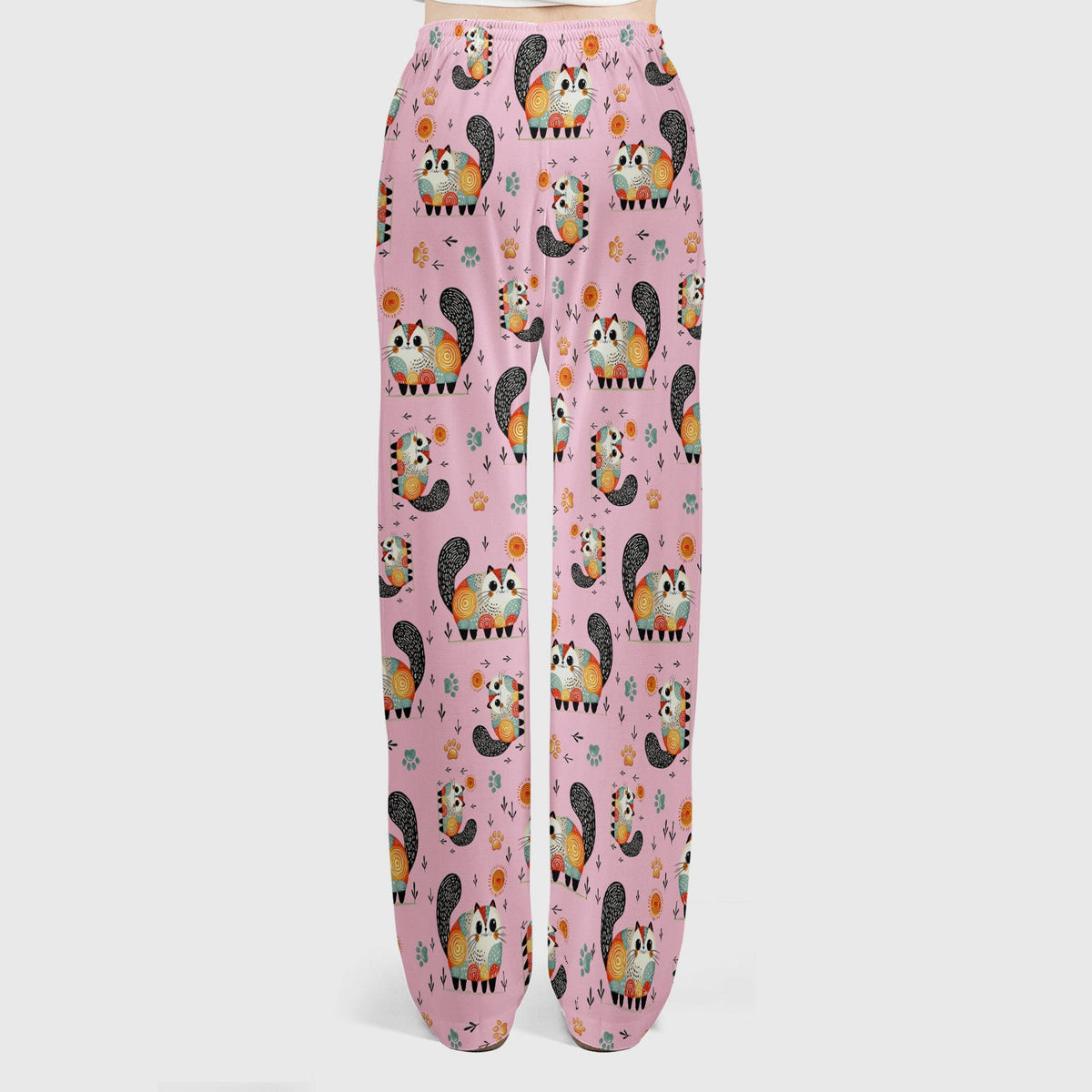 Cat Illustration Nurse Scrub Set