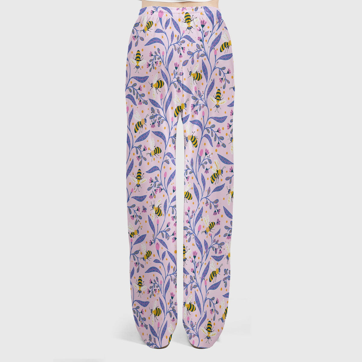 Cute Bumble Bee Floral Nurse Scrub Set