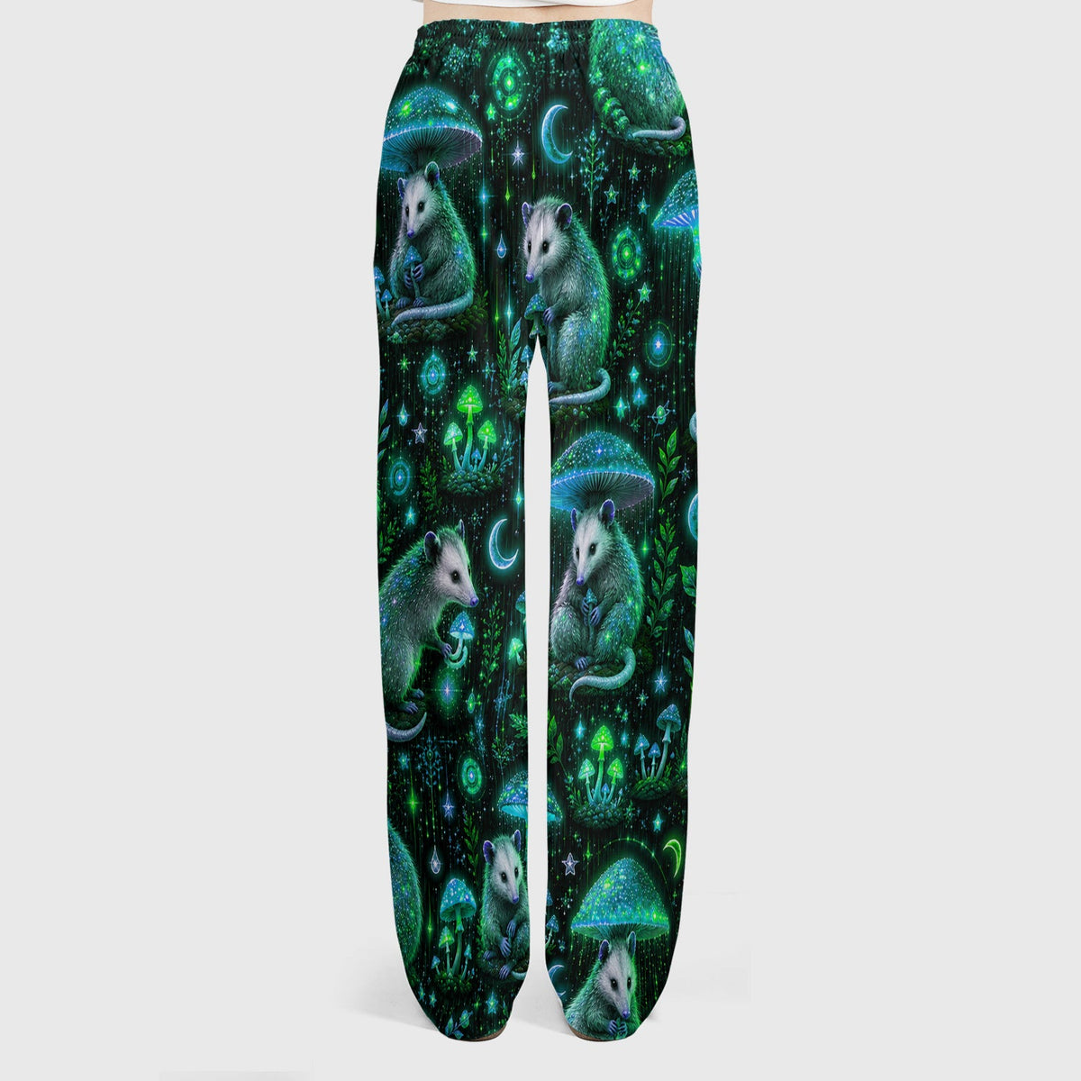 Moonlit Opossum Mushroom Nurse Scrub Set