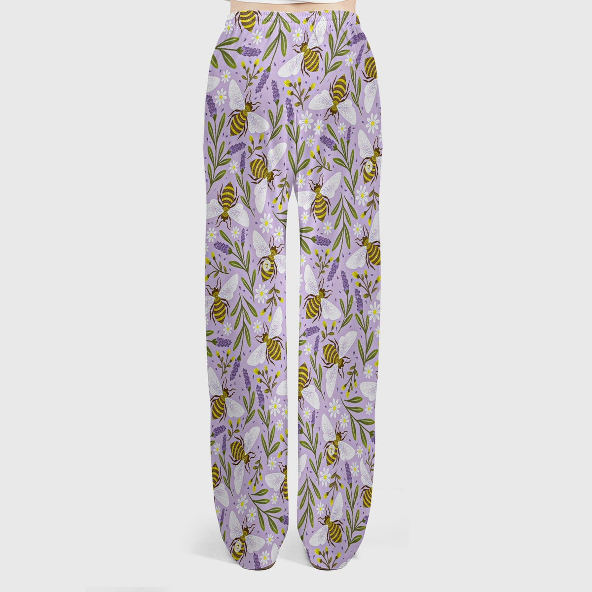 Lavender Bee Floral Nurse Scrub Set
