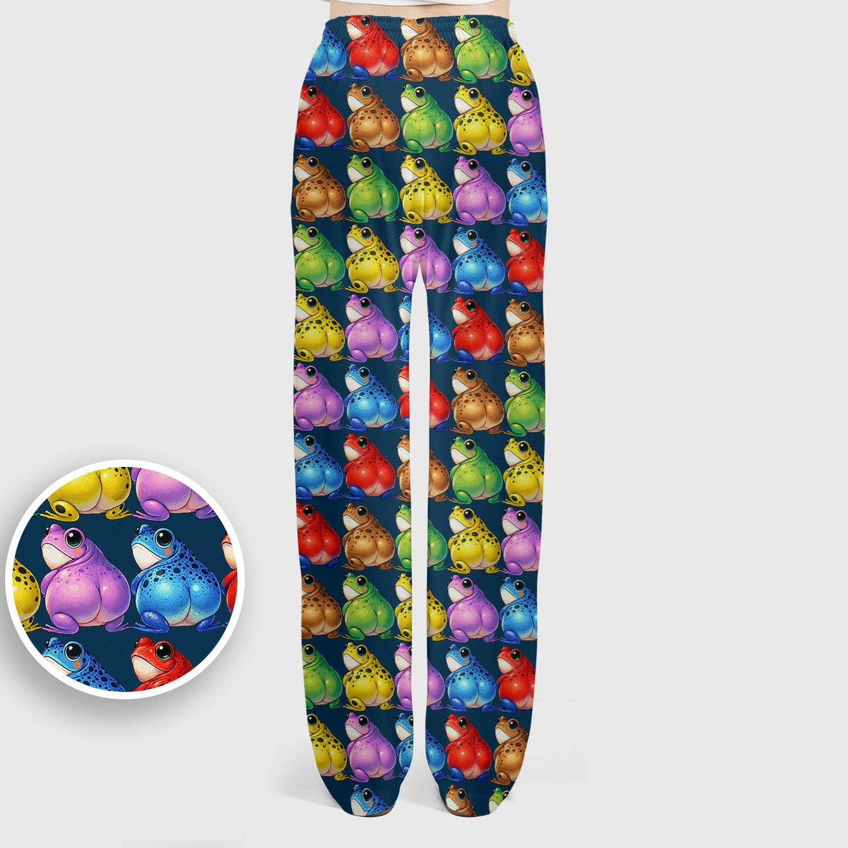 Colorful Frogs Nurse Scrub Set