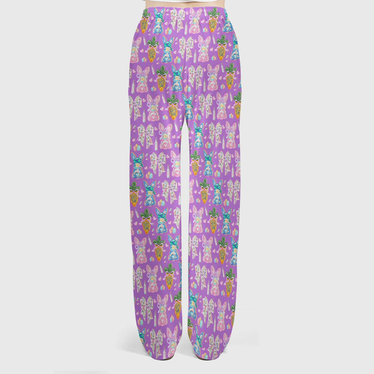 Bunny Carrot Bow Nurse Scrub Set - Easter Gift