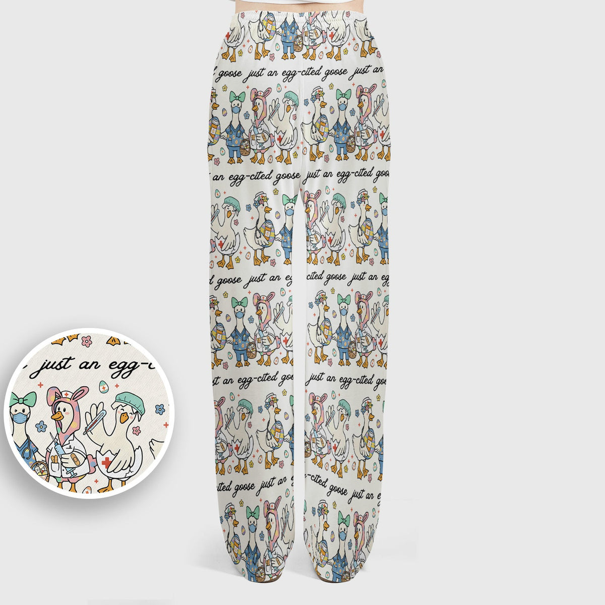 Easter Goose Nurse Scrub Set
