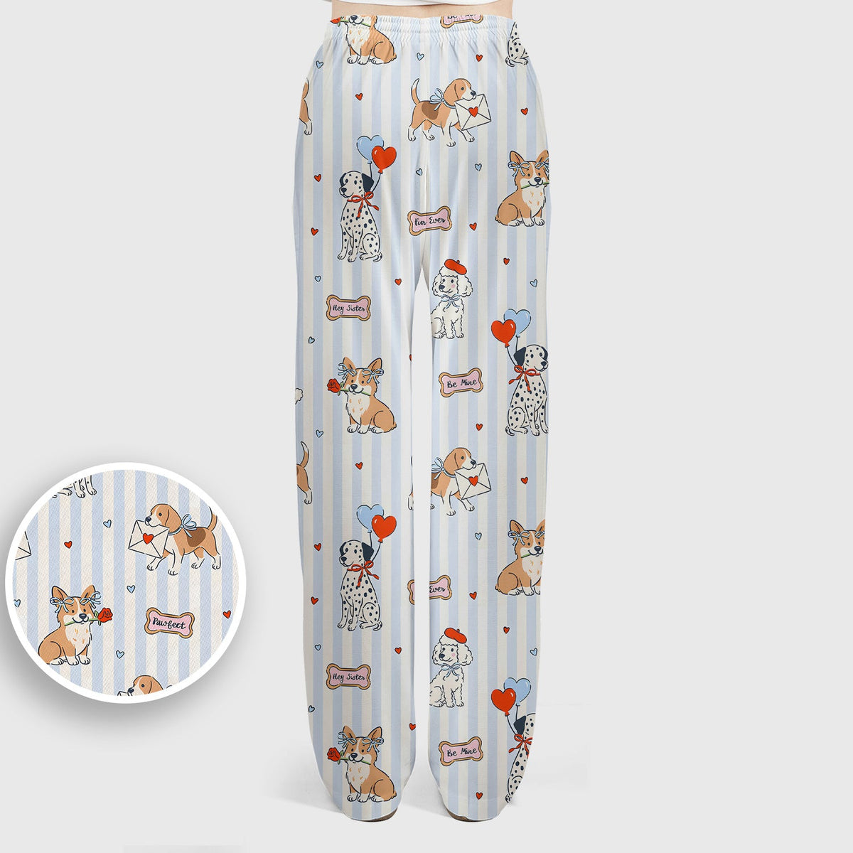 Valentine Puppy Heart Nurse Scrub Set