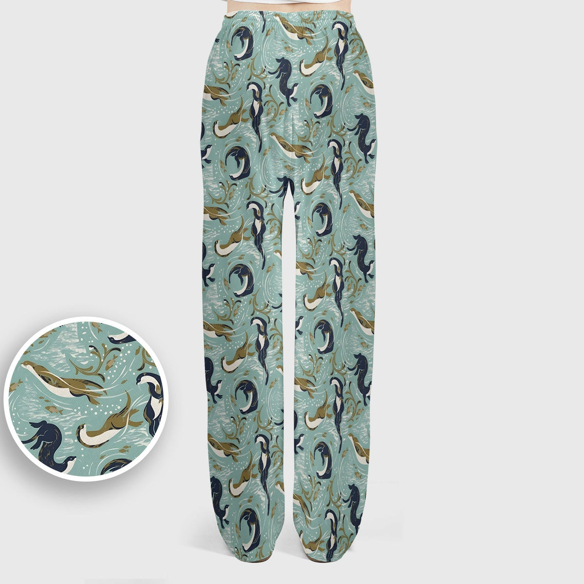 Sea Otter Wave Coastal Nurse Scrub Set