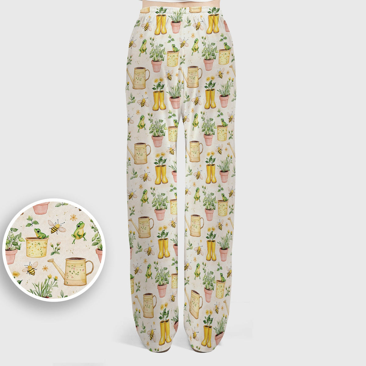 Frog And Bee Garden Nurse Scrub Set