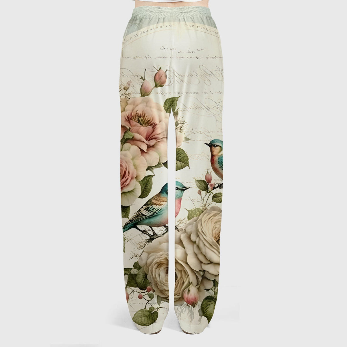 Vintage Birds Rose Nurse Scrub Set