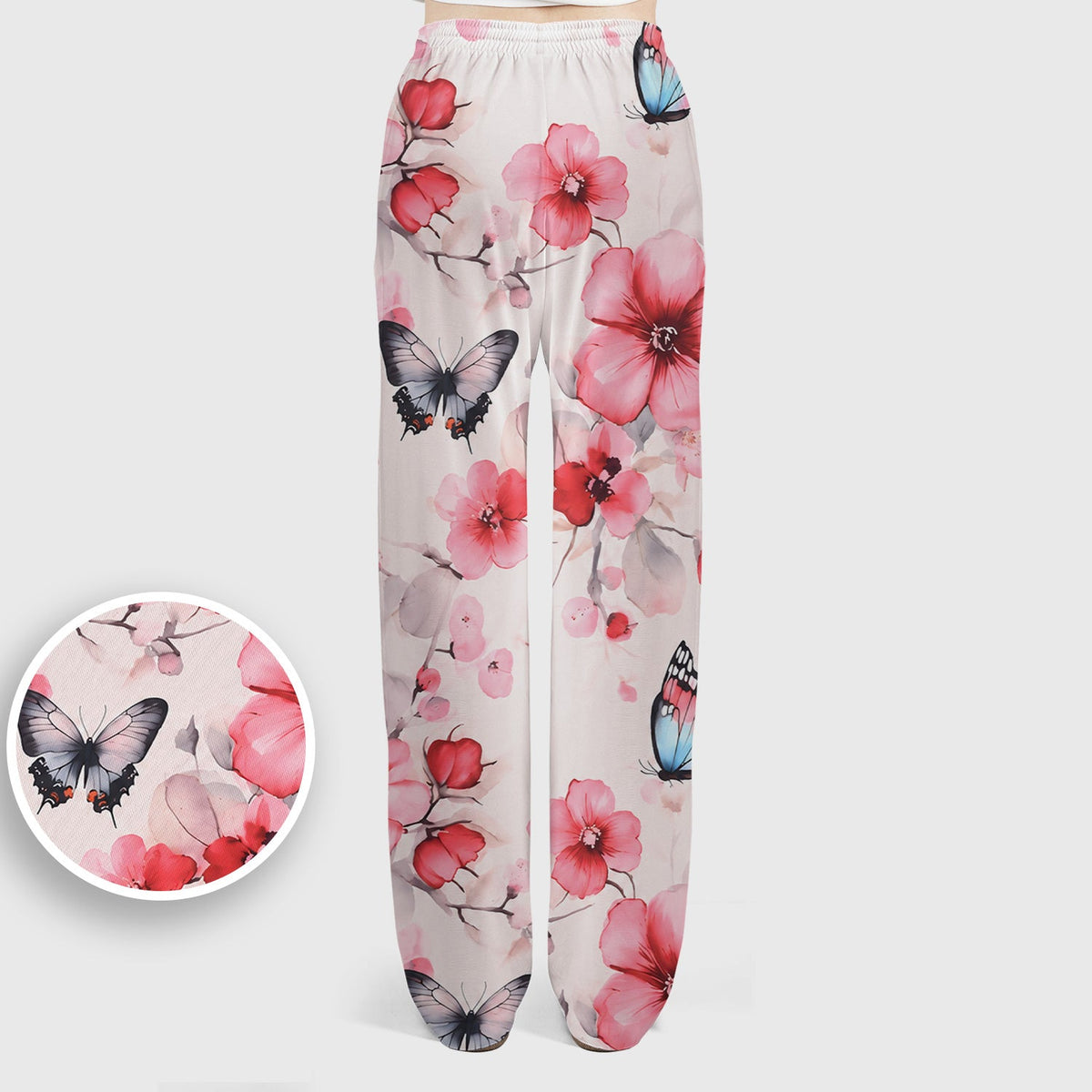 Pink Butterfly Blossom Nurse Scrub Set