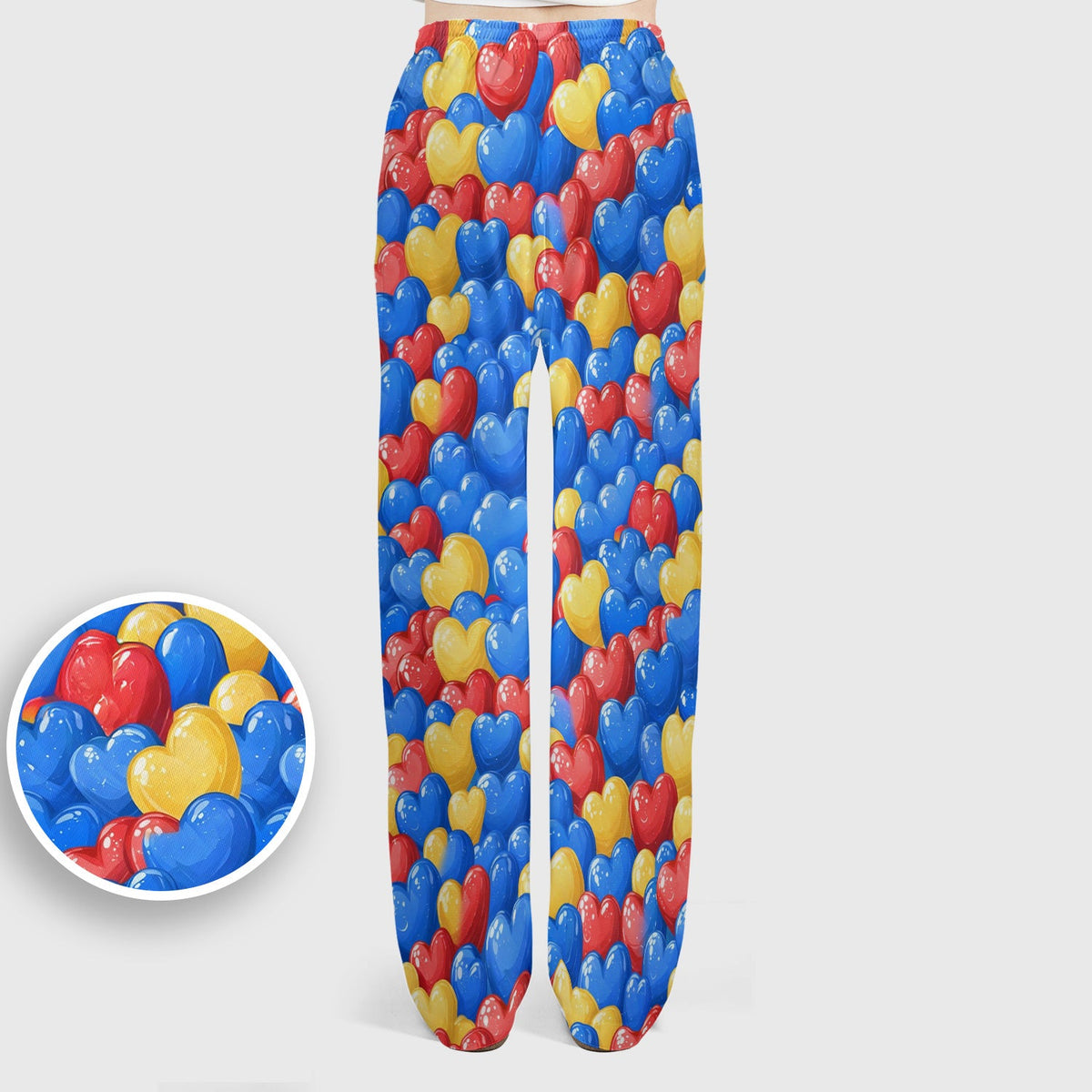 Colorful Autism Heart Nurse Scrub Set