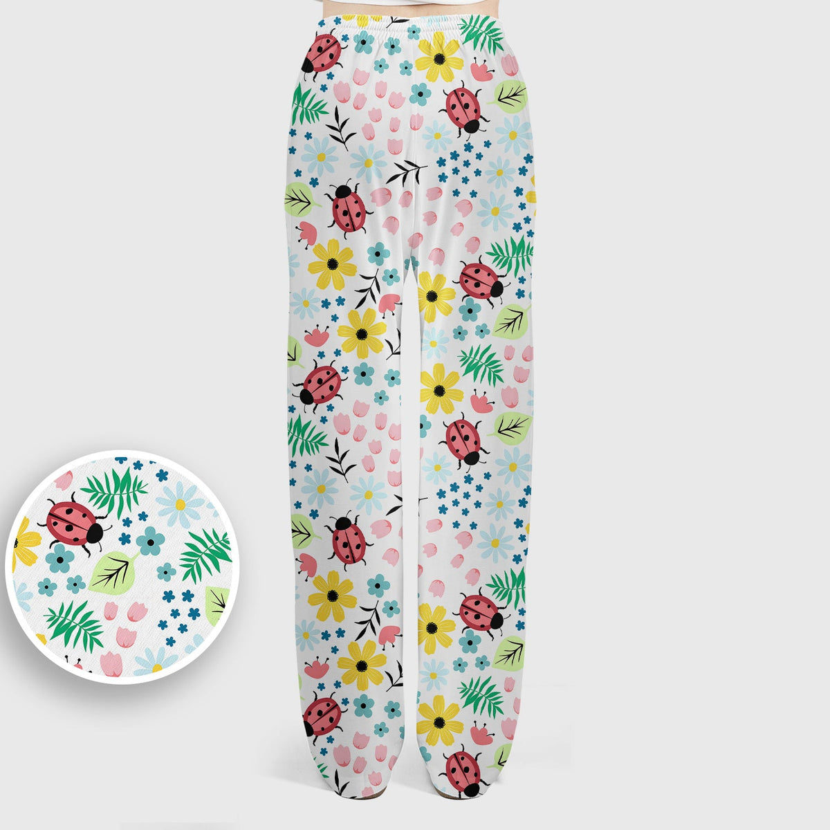 Ladybug Floral Garden Nurse Scrub Set