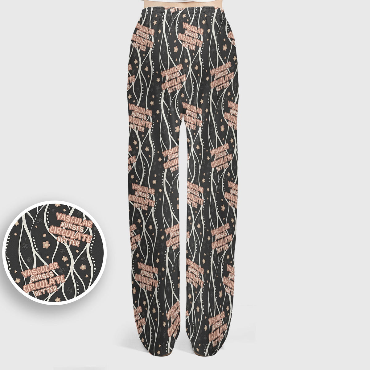 Vascular Nurse Circulation Awareness Scrub Set