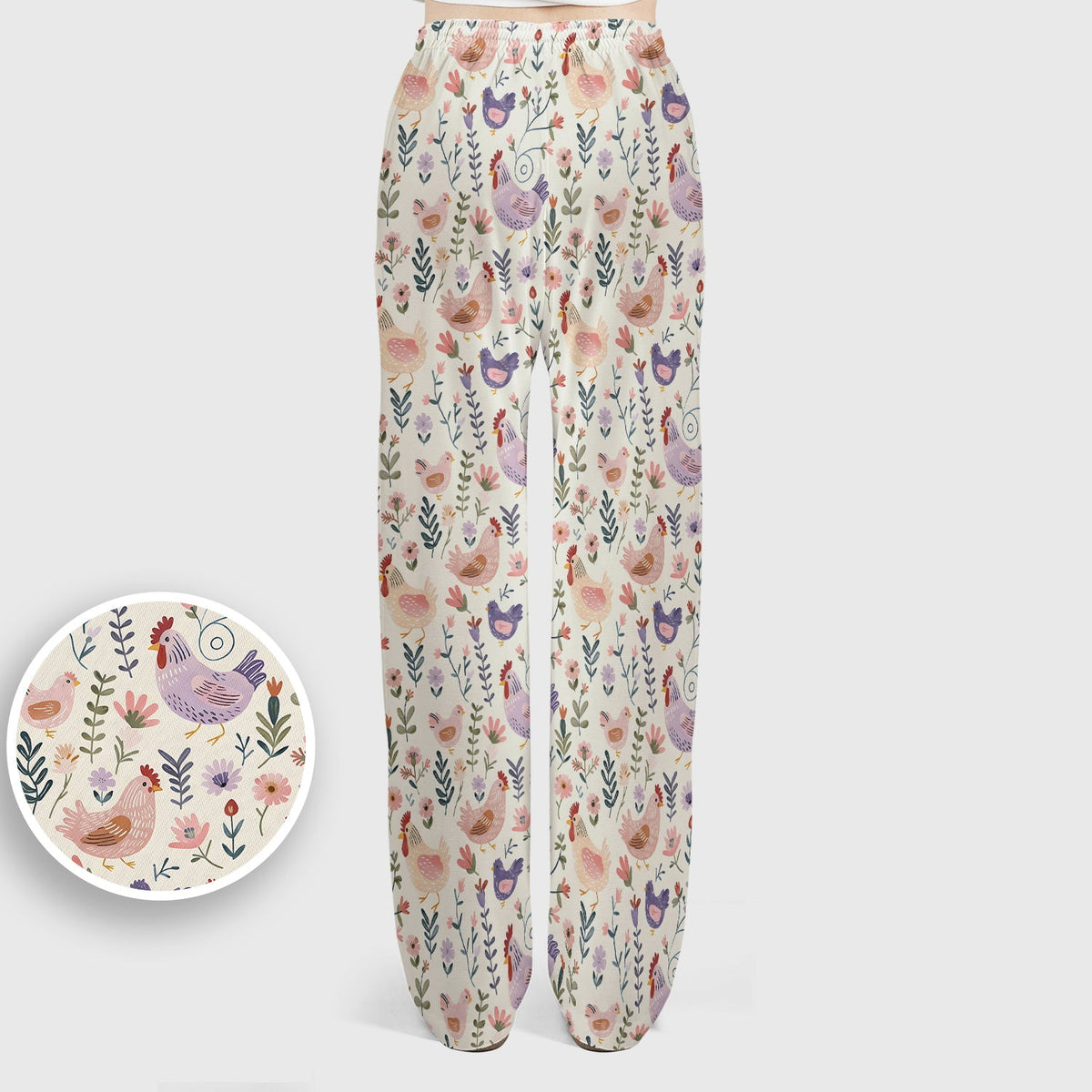 Farm Chicken Floral Garden Nurse Scrub Set