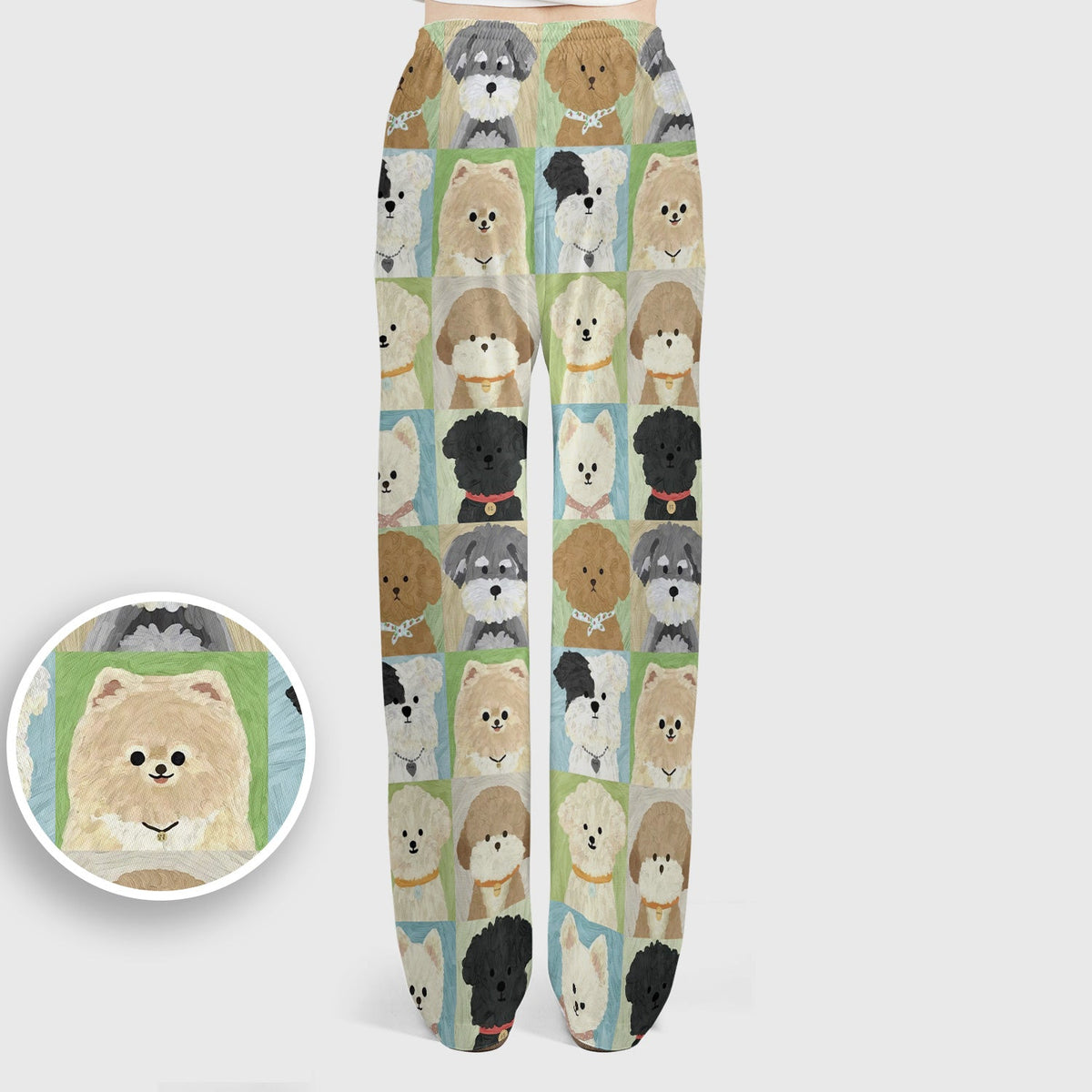 Adorable Different Dog Breeds Nurse Scrub Set