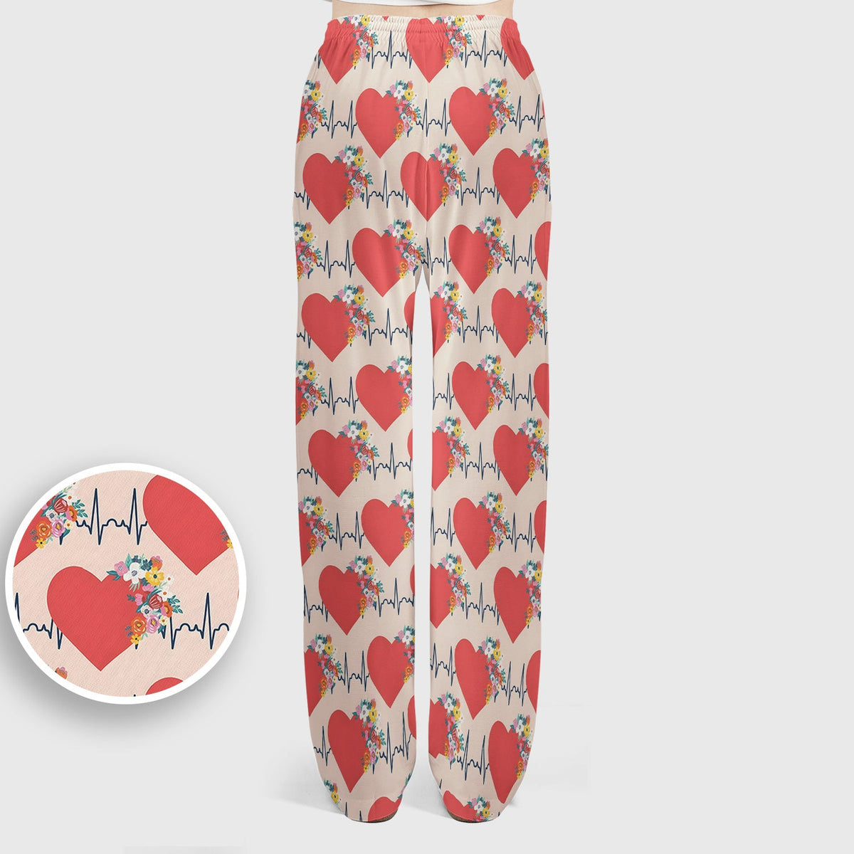 Heartbeat Floral Nurse Scrub Set