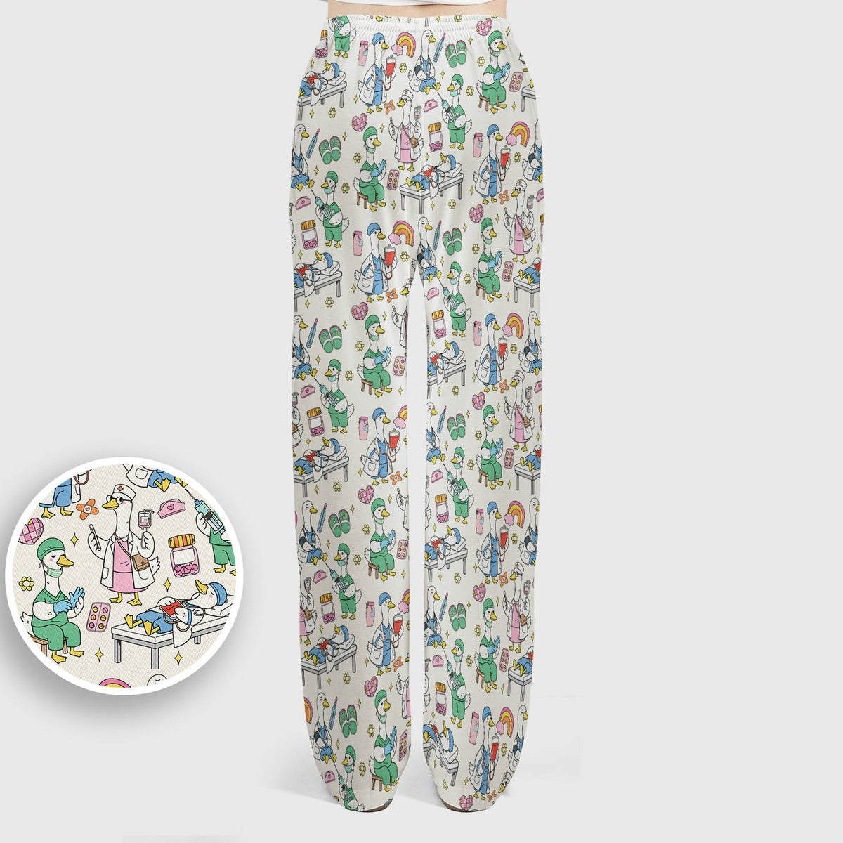 Duck Medical Doodle Nurse Scrub Set