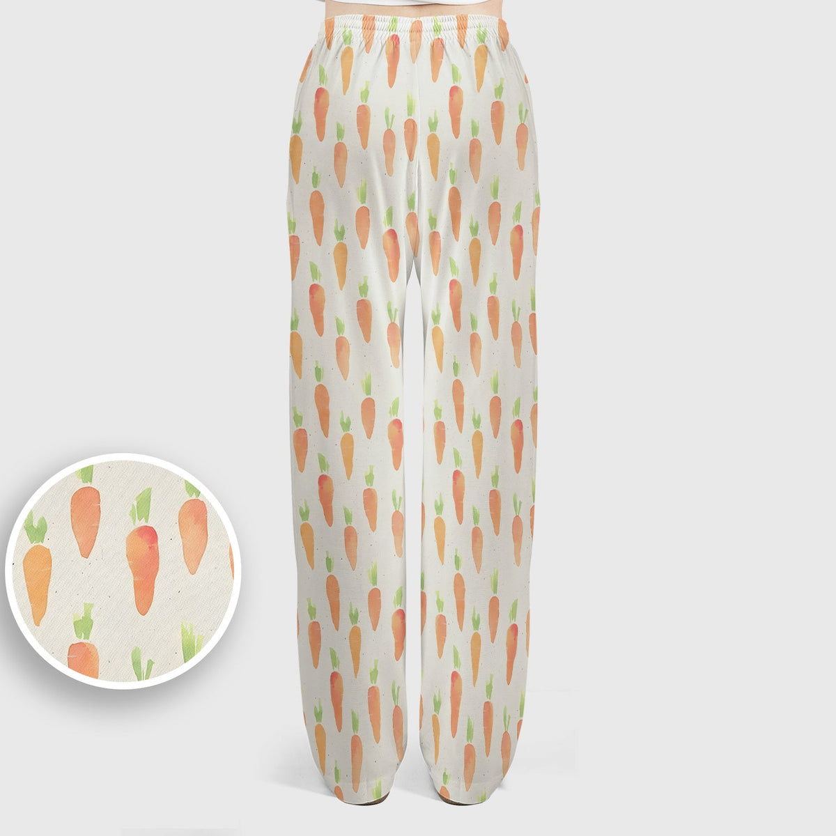 Simple Carrot Nurse Scrub Set