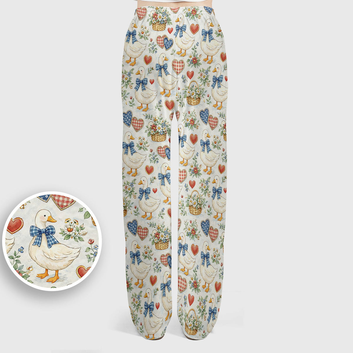 Duck Heart Floral Nurse Scrub Set