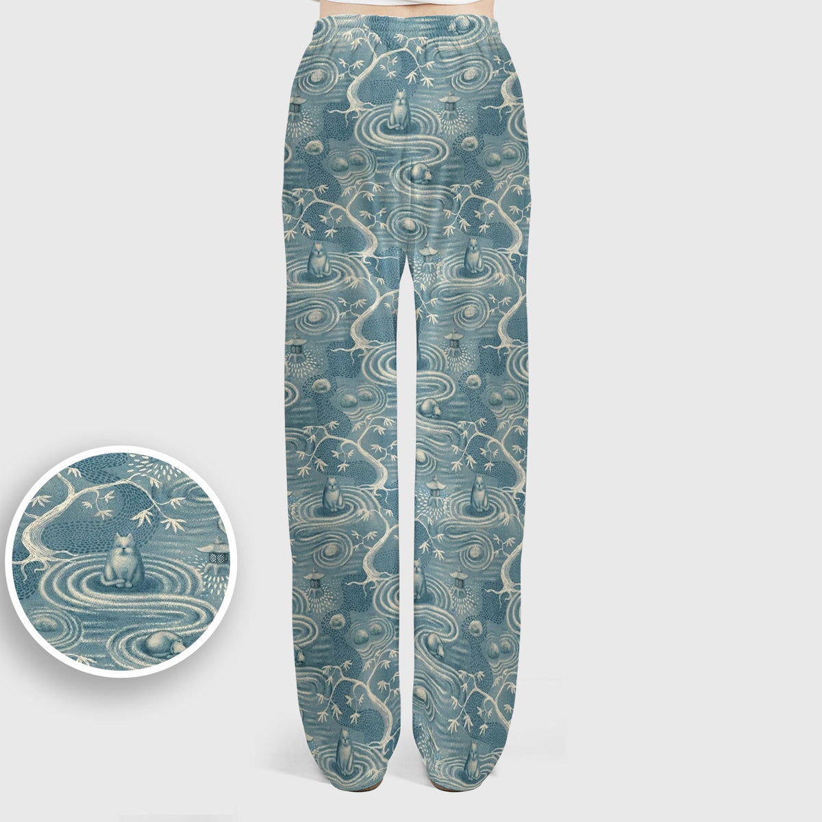 Zen Cat Water Garden Nurse Scrub Set