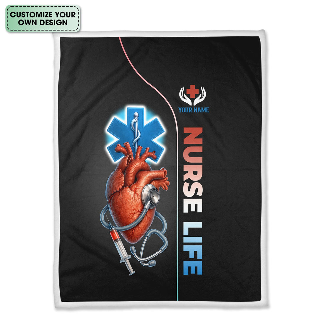Personalized Anatomical Heart Nurse Blanket