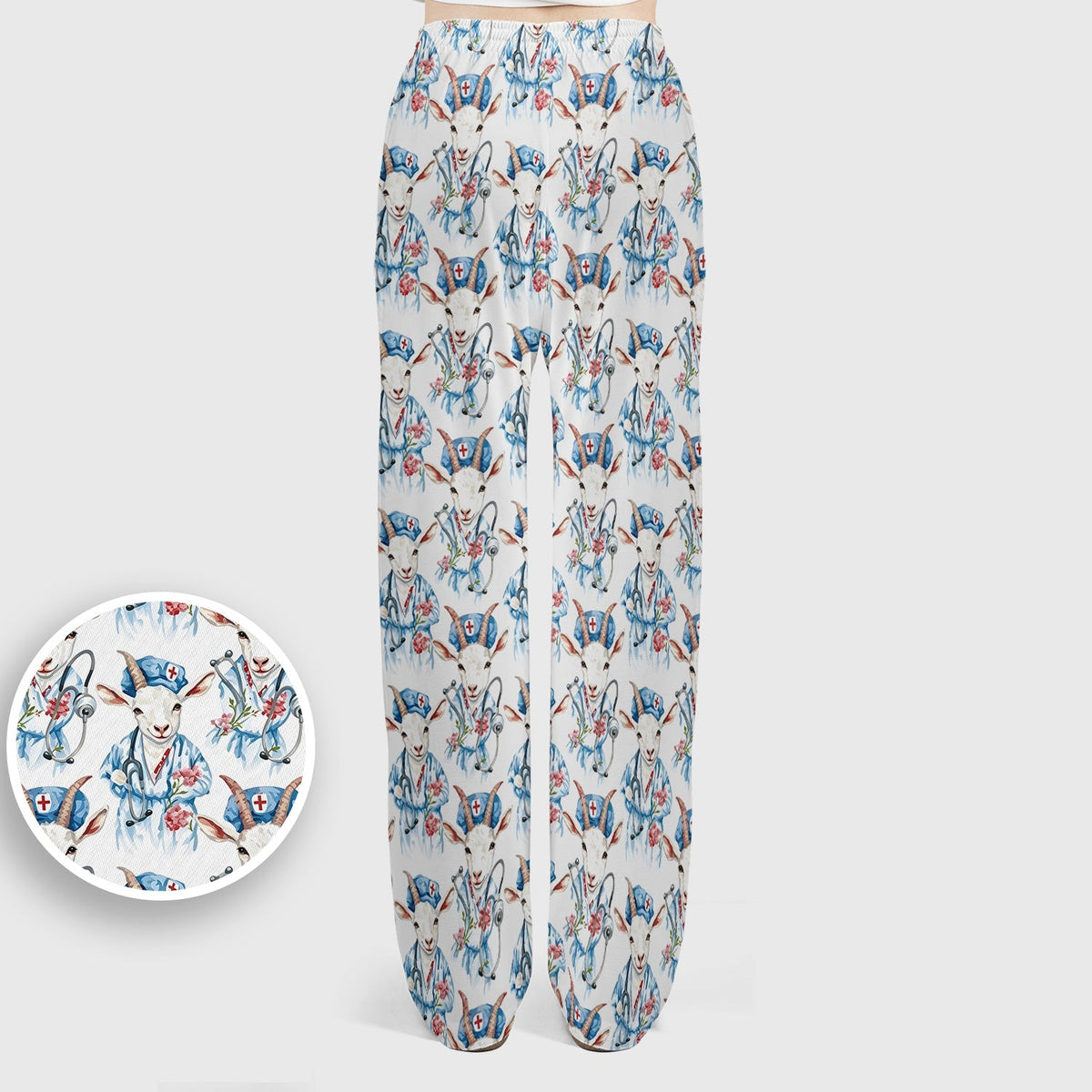 Goat Lover Nurse Scrub Set