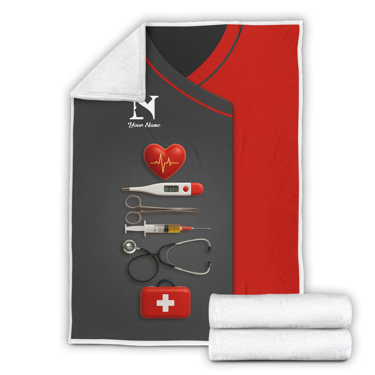 Personalized Nurse Name Blanket