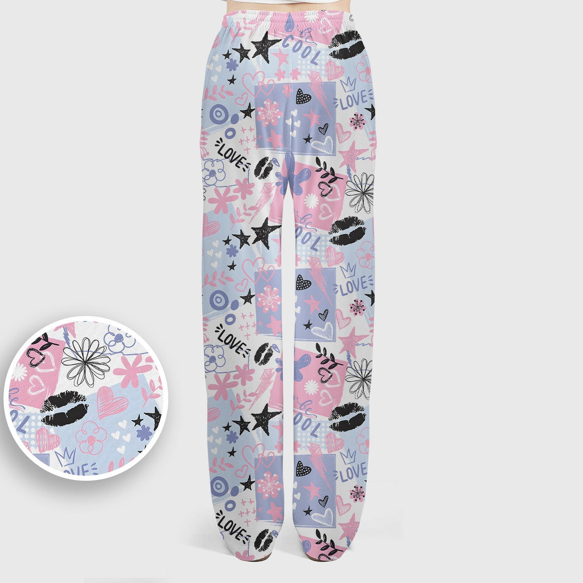 Love Hearts Doodle Nurse Scrub Set